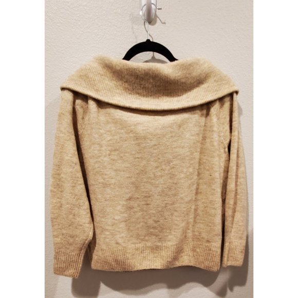 H&M Ivory Slash Neck Slim Sweater - Picture 3 of 3